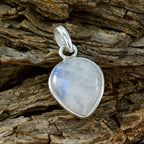Rainbow Moonstone Delicate Russian Sterling Silver Solitaire Milagros Eternity White Pendant Jewellery