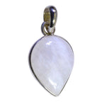 Rainbow Moonstone Delicate Russian Sterling Silver Solitaire Milagros Eternity White Pendant Jewellery