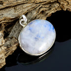 Rainbow Moonstone Mid-weight Moroccan 925 Silver Solitaire Natalia Heart White Pendant Jewelry