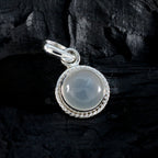Rainbow Moonstone Whisper-thin Moroccan Silver Solitaire Pilar Rope-Wire White Pendant Jewelry
