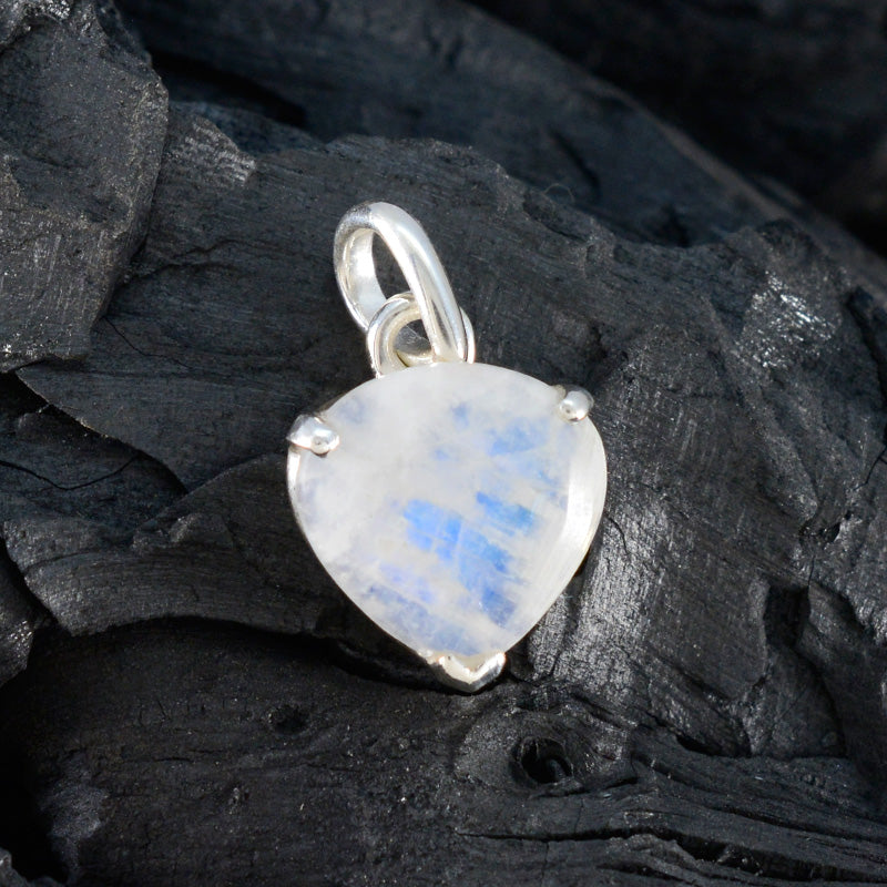 Rainbow Moonstone Delicate Spanish Sterling Silver Solitaire Isabella Fairytale White Pendant Jewellery