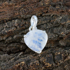 Rainbow Moonstone Delicate Spanish Sterling Silver Solitaire Isabella Fairytale White Pendant Jewellery