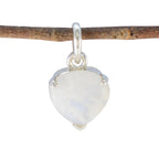 Rainbow Moonstone Delicate Spanish Sterling Silver Solitaire White Pendant