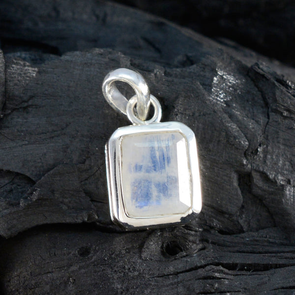 Rainbow Moonstone Dainty Italian 925 Silver Solitaire María valentine White Pendant Jewelry