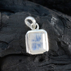 Rainbow Moonstone Dainty Italian 925 Silver Solitaire María valentine White Pendant Jewelry