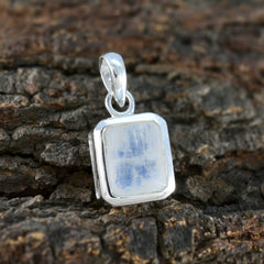 Rainbow Moonstone Dainty Italian 925 Silver Solitaire María valentine White Pendant Jewelry