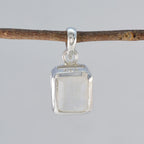 Rainbow Moonstone Dainty Italian 925 Silver Solitaire María valentine White Pendant Jewelry