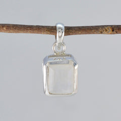 Rainbow Moonstone Dainty Italian 925 Silver Solitaire María valentine White Pendant Jewelry