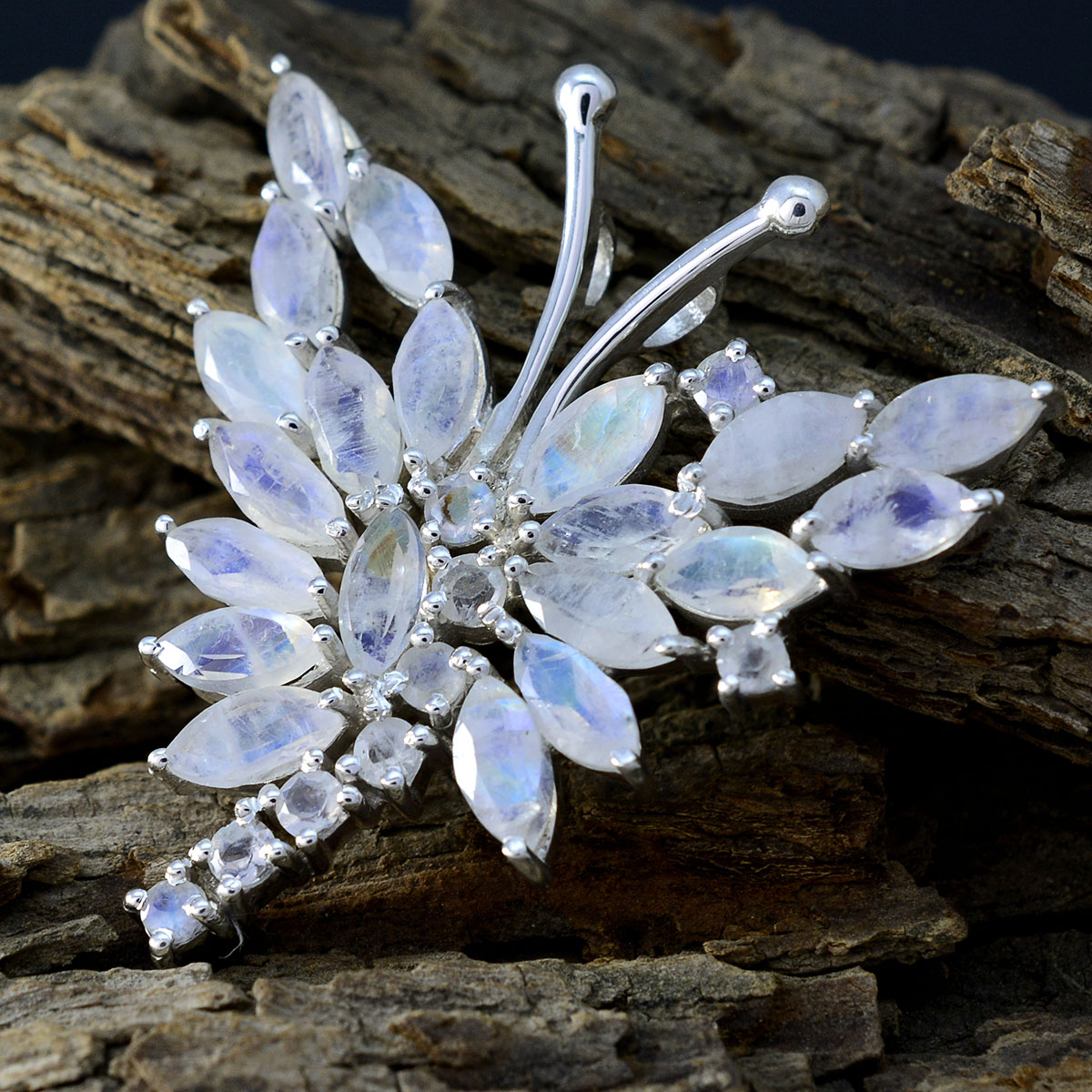 Rainbow Moonstone Statement Egyptian 925 Silver multiple Lili Glamorous White Pendant Jewelry Второстепенное изображение товара