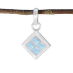 Rainbow Moonstone Whisper-thin American Sterling Silver quarter White Pendant