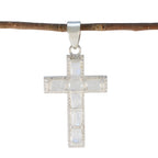 Rainbow Moonstone Tiny Middle Eastern Silver multiple White Pendant