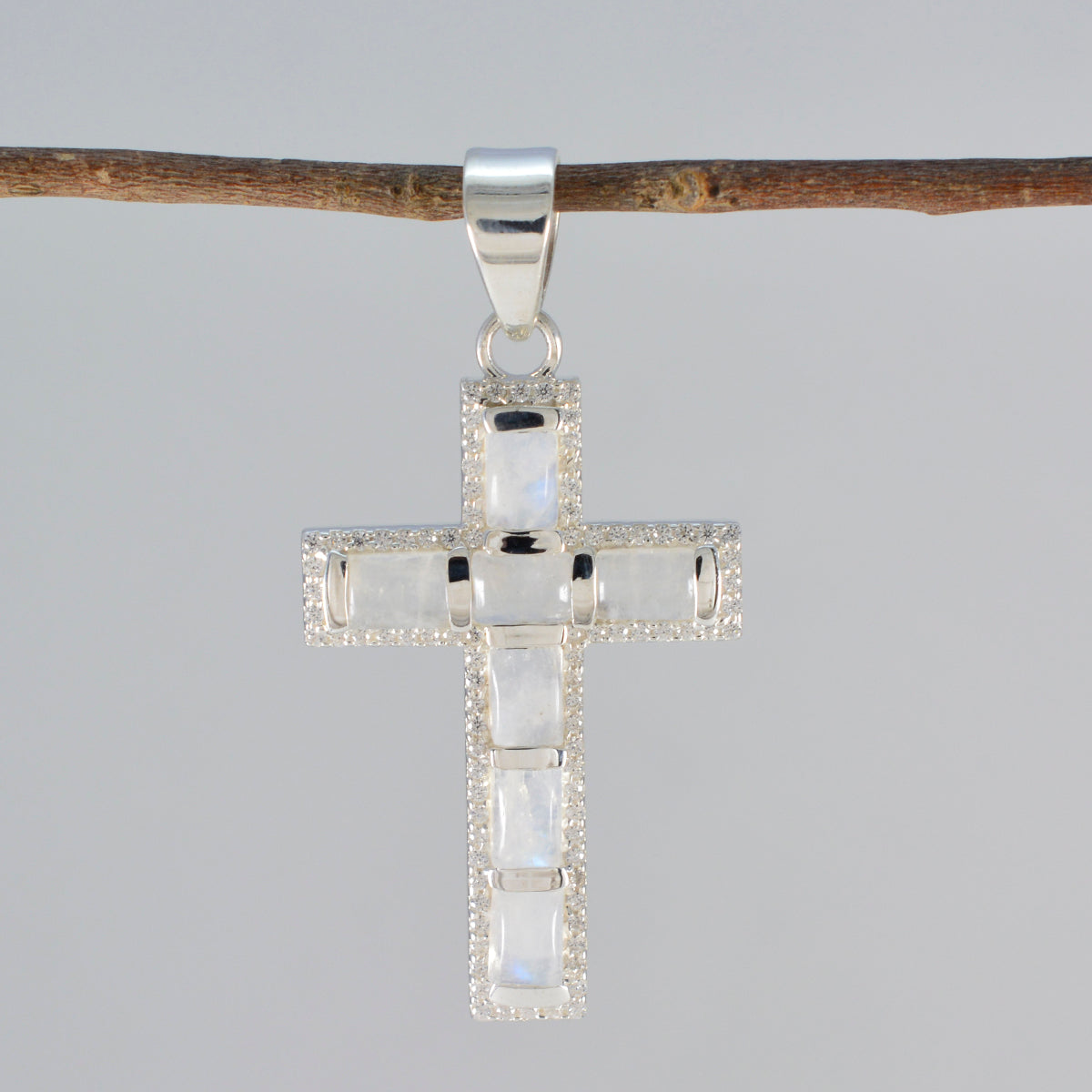 Rainbow Moonstone Tiny Middle Eastern Silver multiple Yasmine Abstract White Pendant Jewelry