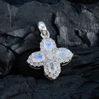 Rainbow Moonstone Tiny Australian Silver multiple Zoe Trendy White Pendant Jewelry
