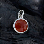 Red Onyx Featherlight German Silver Solitaire Mariana wedding Red Pendant Jewelry