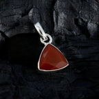 Red Onyx Dainty Turkish Sterling Silver Solitaire Aaliyah Glamorous Red Pendant Jewellery