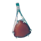 Red onyx Dainty Spanish Sterling Silver Solitaire Camila Contemporary Red Pendant Jewellery