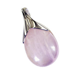 Rose Quartz Mid-weight Turkish 925 Silver Solitaire Hanna Graceful Pink Pendant Jewelry