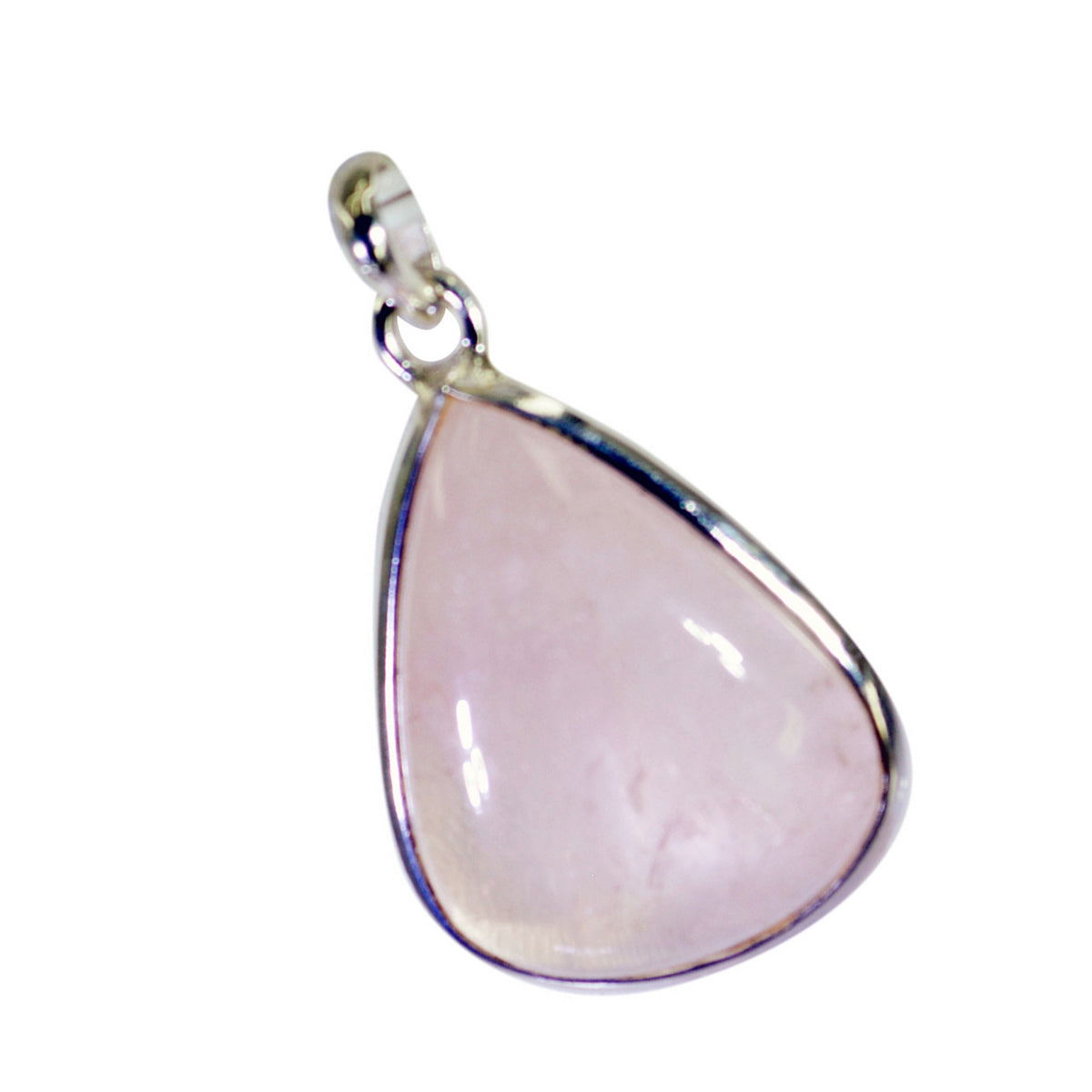 Rose Quartz Essential Moroccan 925 Silver Solitaire Antonia Romantic Pink Pendant Jewelry