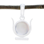 Rose Quartz Delicate German Sterling Silver Solitaire Pink Pendant