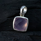 Rose Quartz Dainty French Silver Solitaire Riley Luxurious Pink Pendant Jewelry