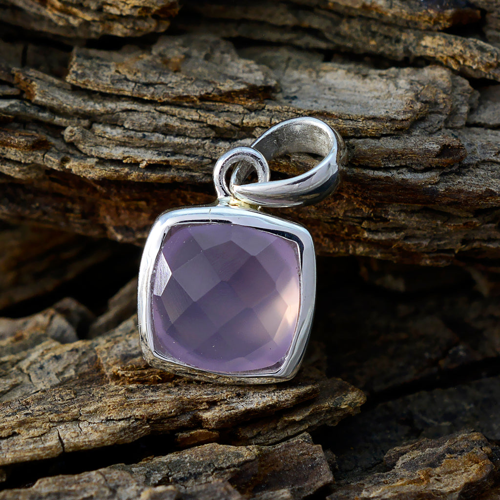Rose Quartz Dainty French Silver Solitaire Riley Luxurious Pink Pendant Jewelry