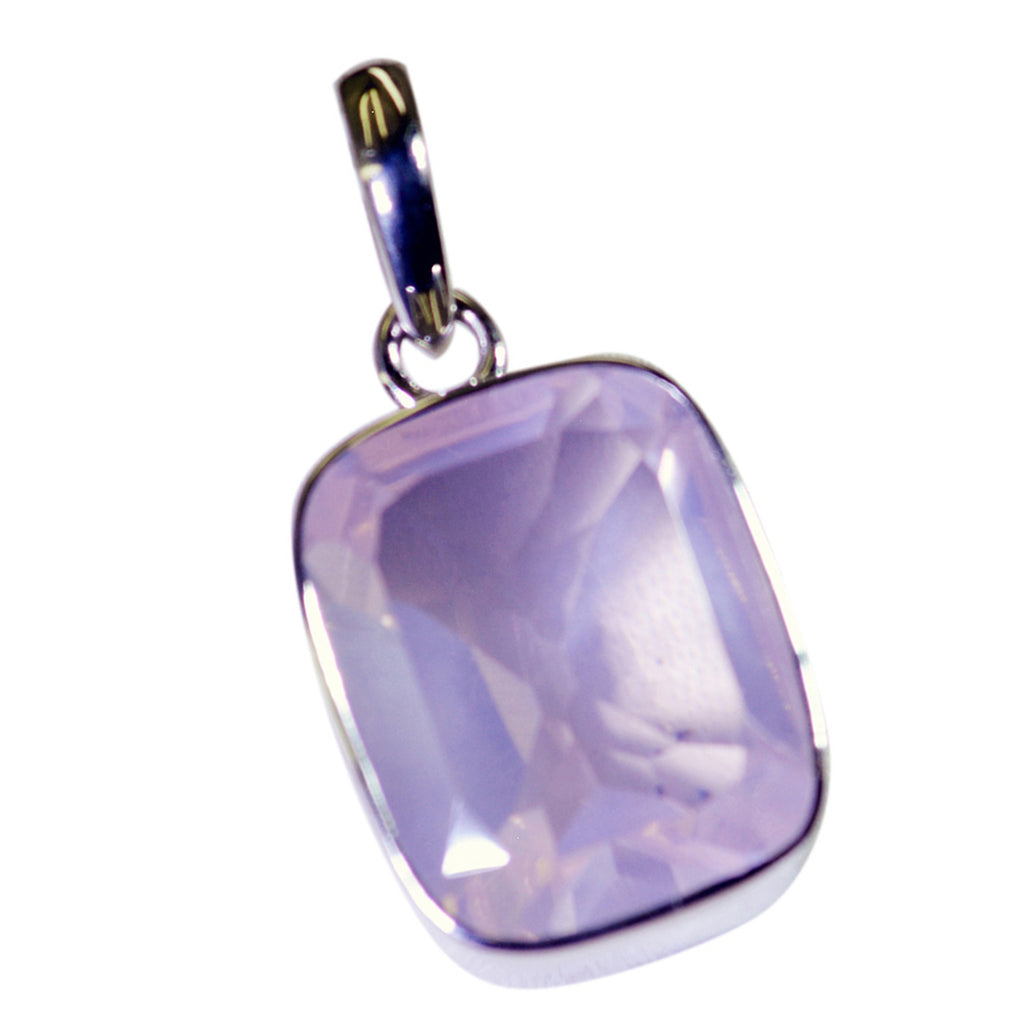 Rose Quartz Classic American Silver Solitaire Dayana Heart Pink Pendant Jewelry