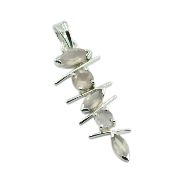 Rose Quartz Tiny Moroccan 925 Silver Penta Isadora Romantic Pink Pendant Jewelry
