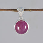 Ruby Eye-catching Mexican Sterling Silver Solitaire Zoey valentine Red Pendant Jewellery