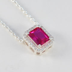 Ruby CZ Classic Australian Silver multiple Yasmine Engagement Red Pendant Jewelry