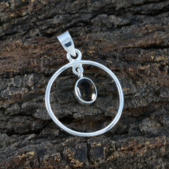 Smoky Quartz Delicate Turkish Silver Solitaire Yasmin valentine Brown Pendant Jewelry