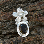 smoky quartz Versatile Spanish Sterling Silver Solitaire Ángeles Bubble Brown Pendant Jewellery