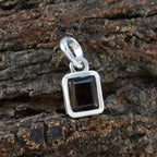 Smoky Quartz Whisper-thin German Sterling Silver Solitaire Aria Eternity Brown Pendant Jewellery