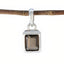 Smoky Quartz Whisper-thin German Sterling Silver Solitaire Brown Pendant