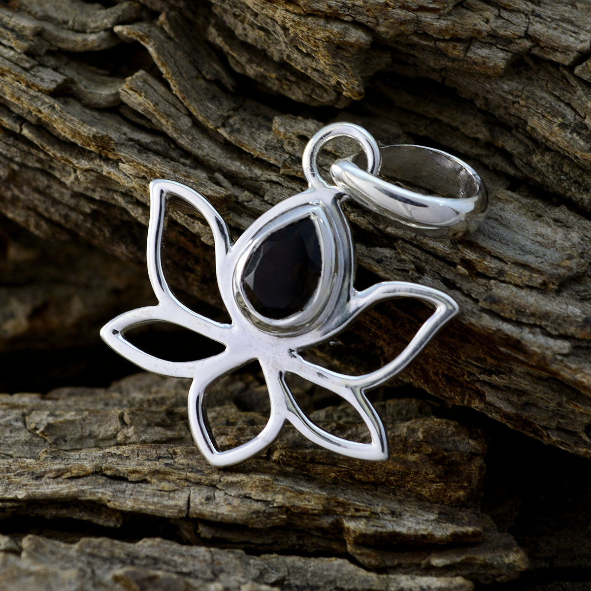 smoky quartz Elegant Korean Silver Solitaire Naomi Rope-Wire Brown Pendant Jewelry Secondary image