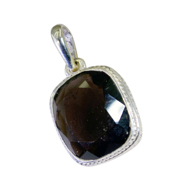Smoky Quartz Featherlight Spanish 92.5 Silver Solitaire Bella Sophisticated Brown Pendant Jewellery