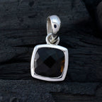 smoky quartz Elegant Japanese Sterling Silver Solitaire Ying Glamorous Brown Pendant Jewellery