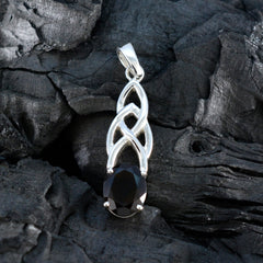 スモーキークォーツの繊細なイタリアンシルバーソリティアローザクラダブラウンペンダントジュエリー