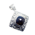 Smoky Quartz Statement French Sterling Silver Solitaire Penelope Vintage Brown Pendant Jewellery