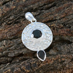 Smoky Quartz Eye-catching Russian 92.5 Silver Toi et Moi Teresa Geometric Brown Pendant Jewellery