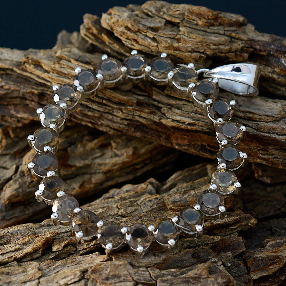 Smoky Quartz Essential Latin American 92.5 Silver multiple Julieta Romantic Brown Pendant Jewellery Второстепенное изображение товара