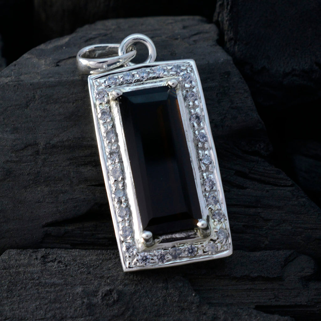 smoky quartz Versatile Indian Silver multiple Ananya Modern Brown Pendant Jewelry