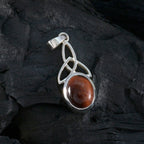 Tiger Eye Delicate Spanish 925 Silver Solitaire Renata Claddagh Brown Pendant Jewelry