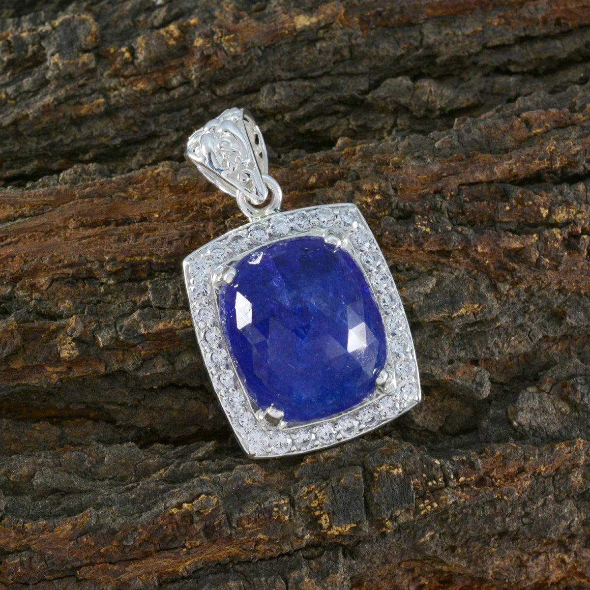 Tanzanite Statement American 92.5 Silver multiple Audrey Sophisticated Blue Pendant Jewellery