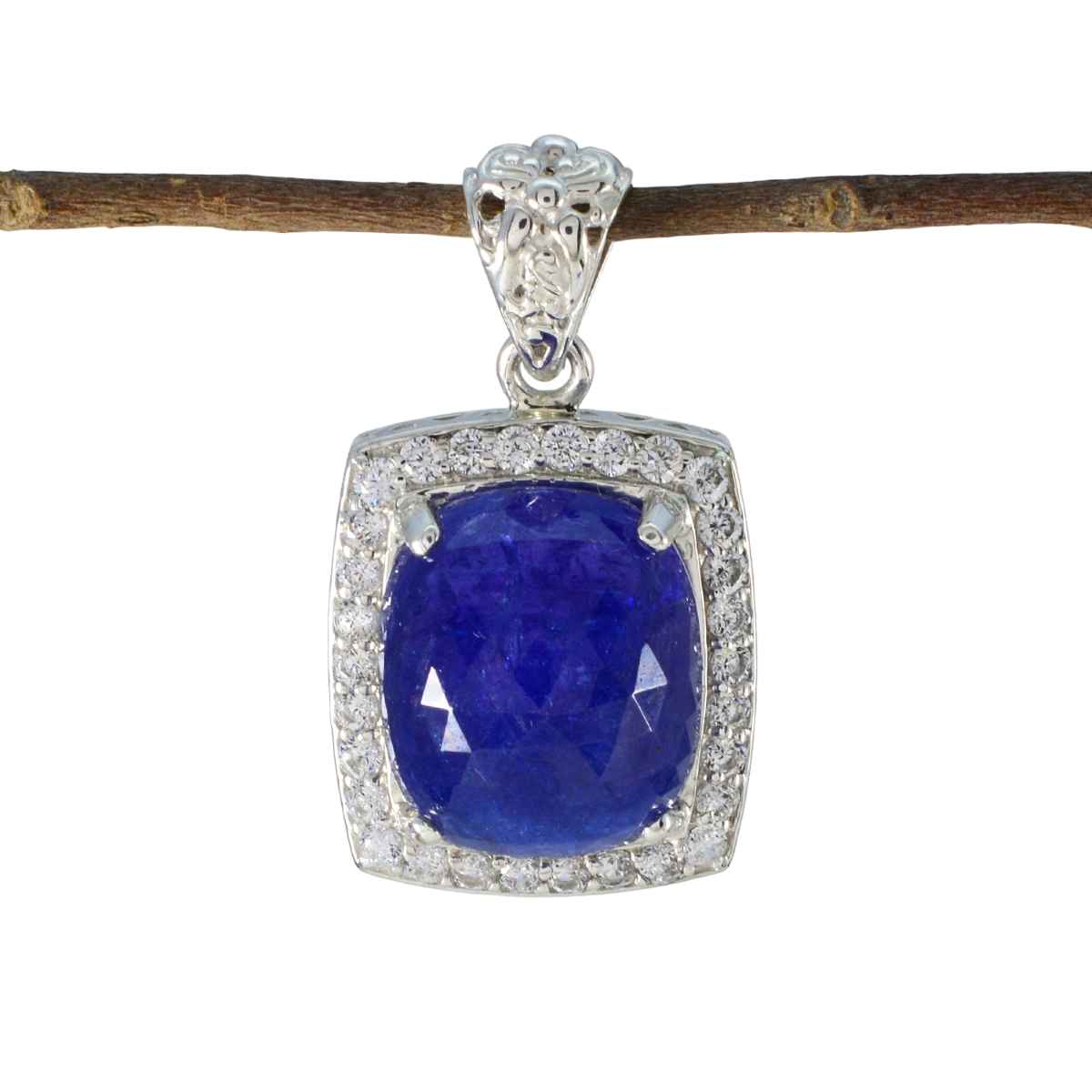 Tanzanite Statement American 92.5 Silver multiple Blue Pendant