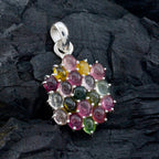 Tourmaline Tiny American Silver multiple Ella Abstract multicolor Pendant Jewelry