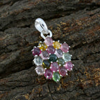 Tourmaline Tiny American Silver multiple Ella Abstract multicolor Pendant Jewelry