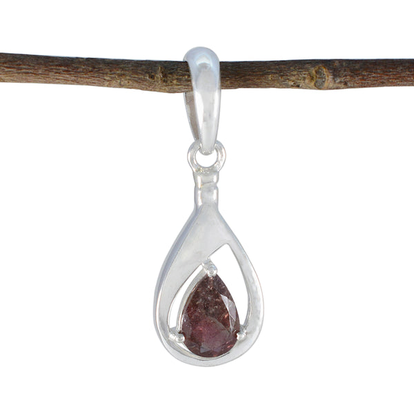 Tourmaline Dainty Spanish 925 Silver Solitaire multicolor Pendant
