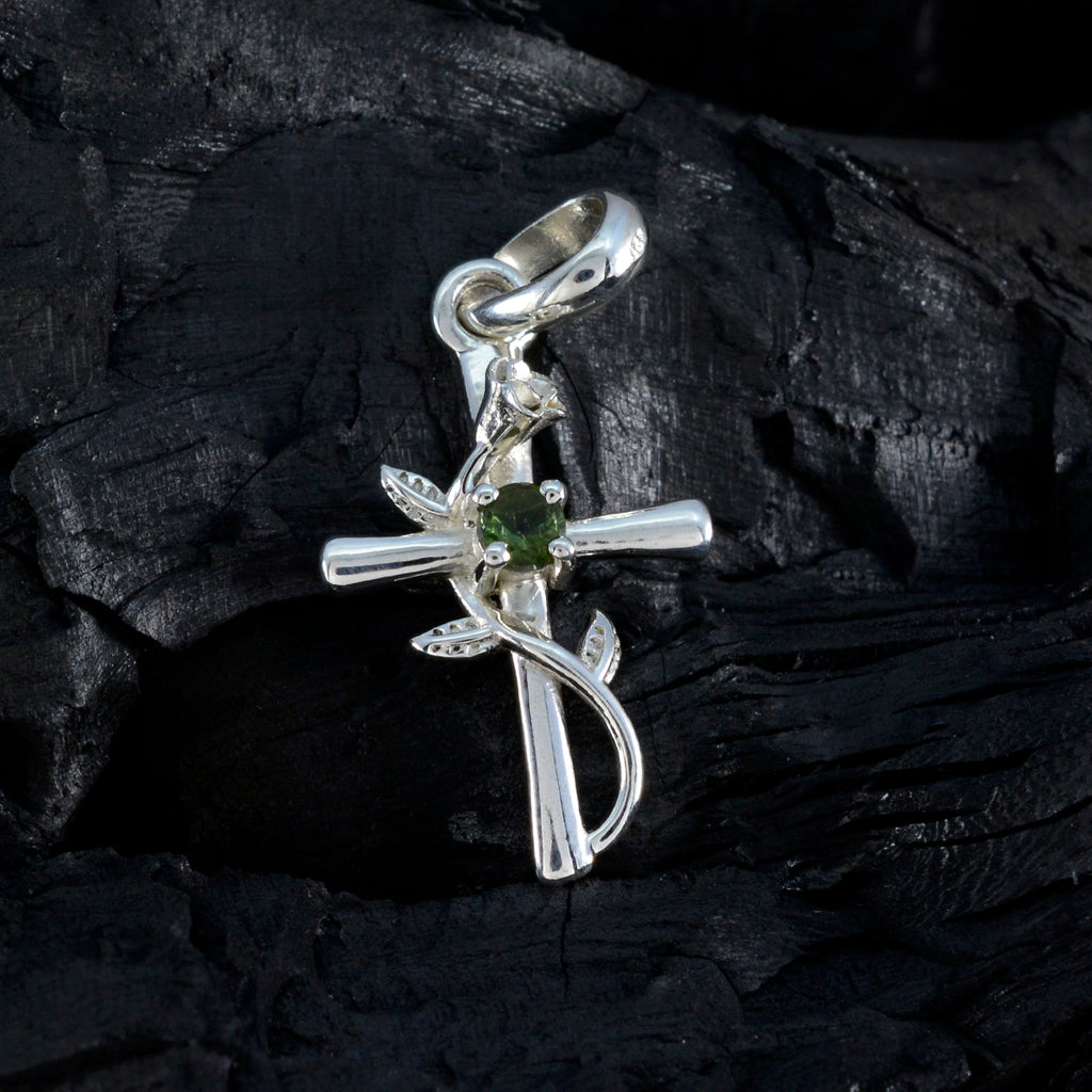 Tourmaline Dainty German Silver Solitaire Emilia Love multicolor Pendant Jewelry