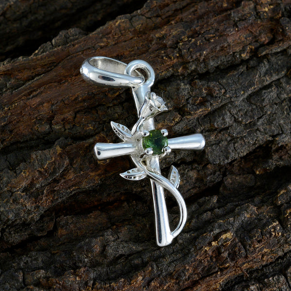 Tourmaline Dainty German Silver Solitaire Emilia Love multicolor Pendant Jewelry