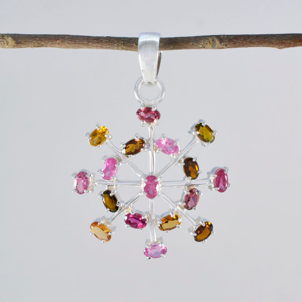 Tourmaline Eye-catching American Silver multiple Julieta Graceful multicolor Pendant Jewelry